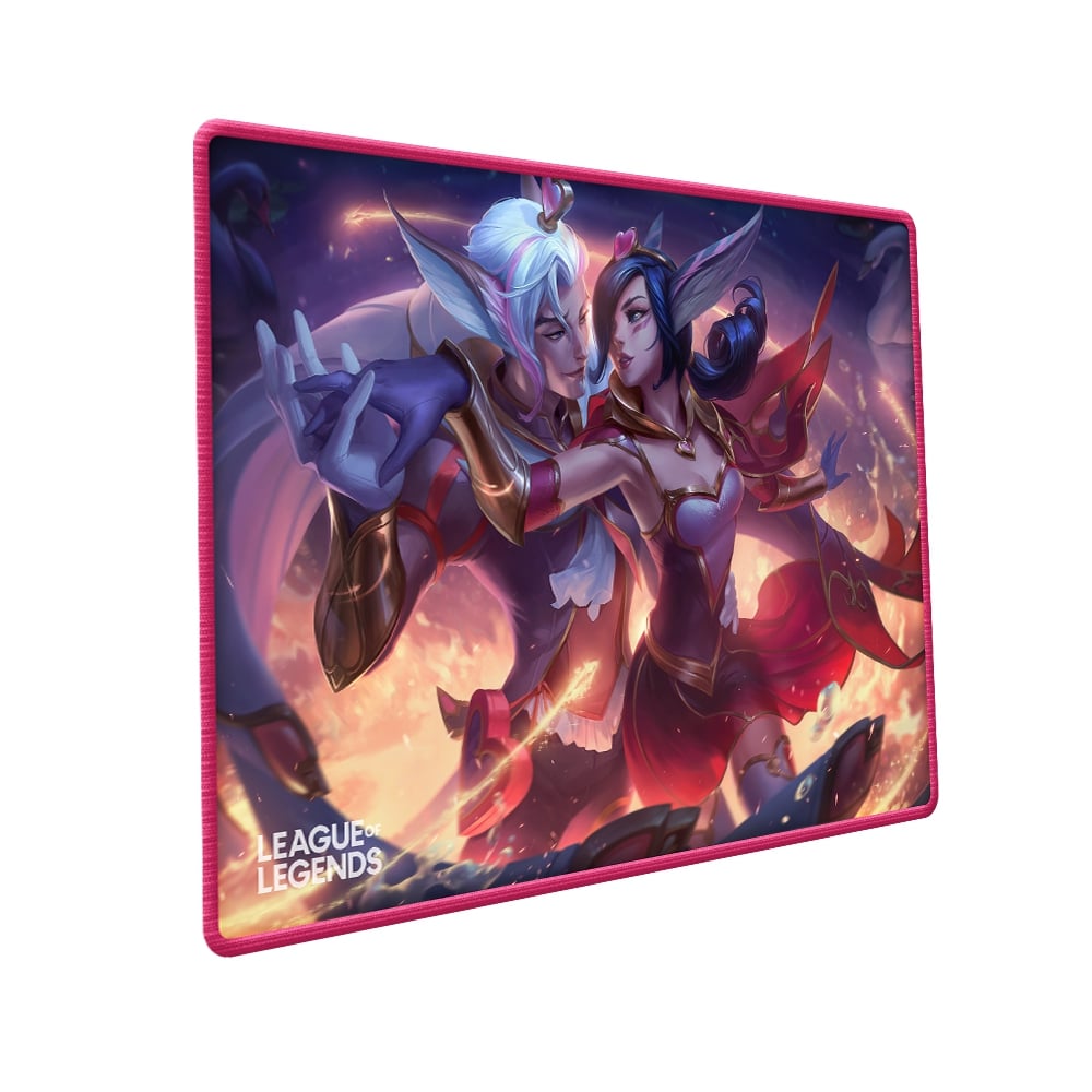 Mousepad de Xayah y Rakan Amorosos